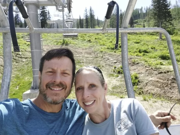 Alaska Man Survives Being Pinned by 700-Pound Boulder in Icy Creek kells morris and wife