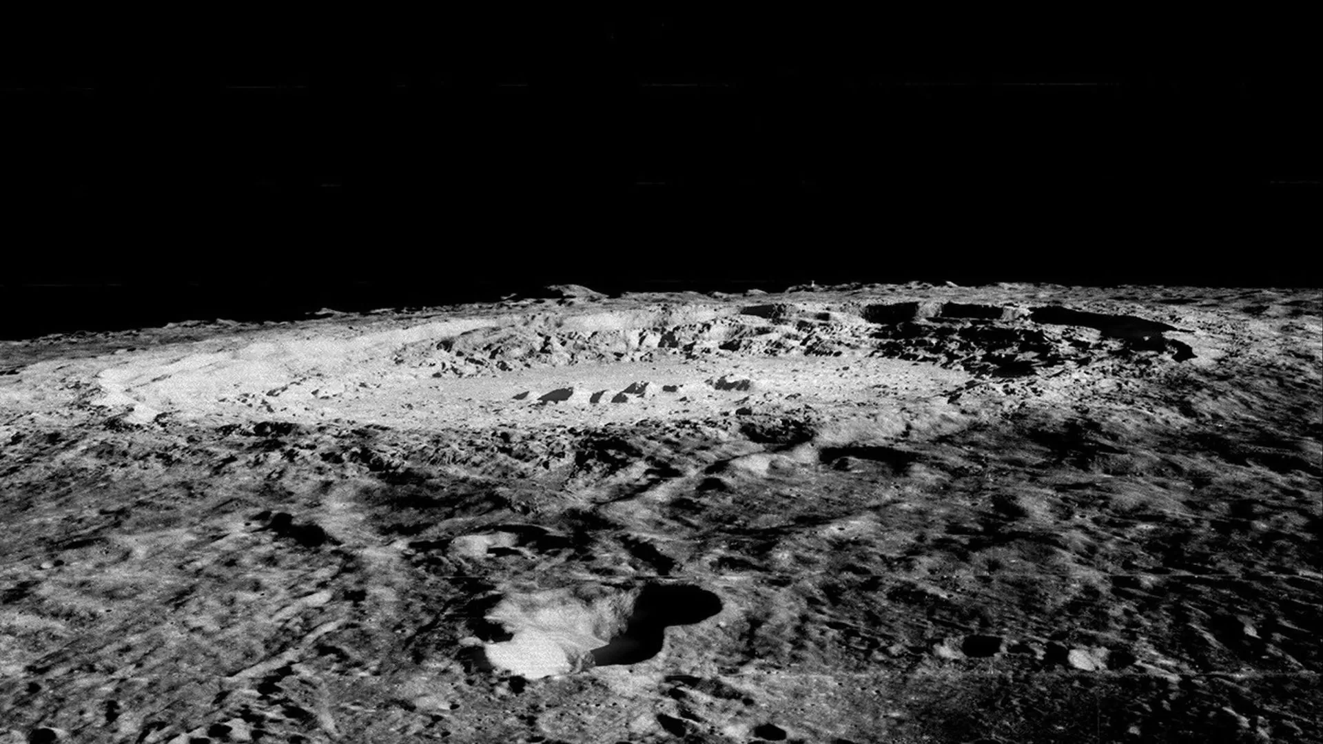 NASA image showing the vast Mare Imbrium basin on the northern nearside of the moon, possibly linked to ancient magnetism.