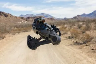 Shimano GRX Di2 Wireless rear derailleur mounted on a bike