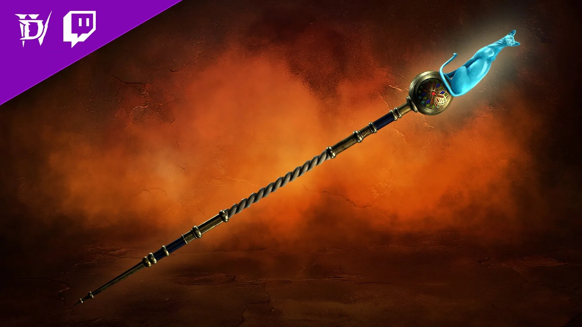 Sorcerer staff called Lacuni's Pupil in Diablo 4