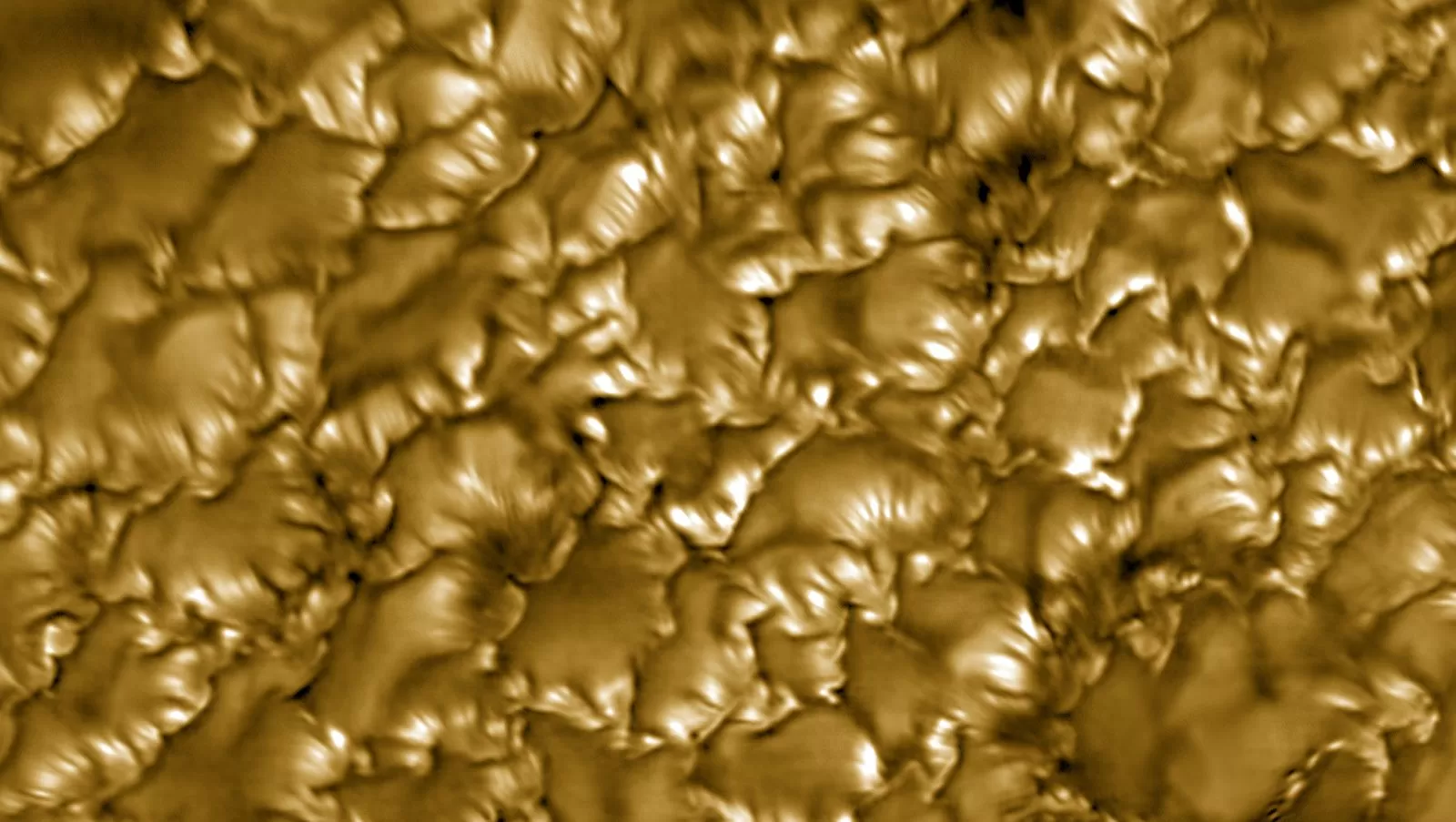 High-resolution image captures the dynamic, bubbling surface of the sun's photosphere.