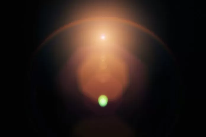 Abstract visual representing faint cosmic light from the early universe