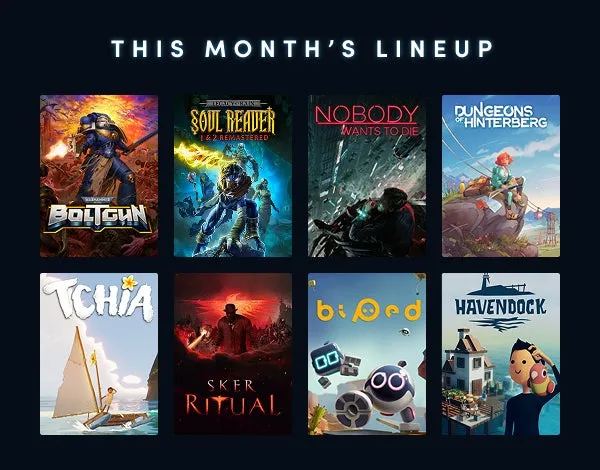 Humble Choice June 2025 banner featuring included games like Warhammer 40,000 Boltgun.